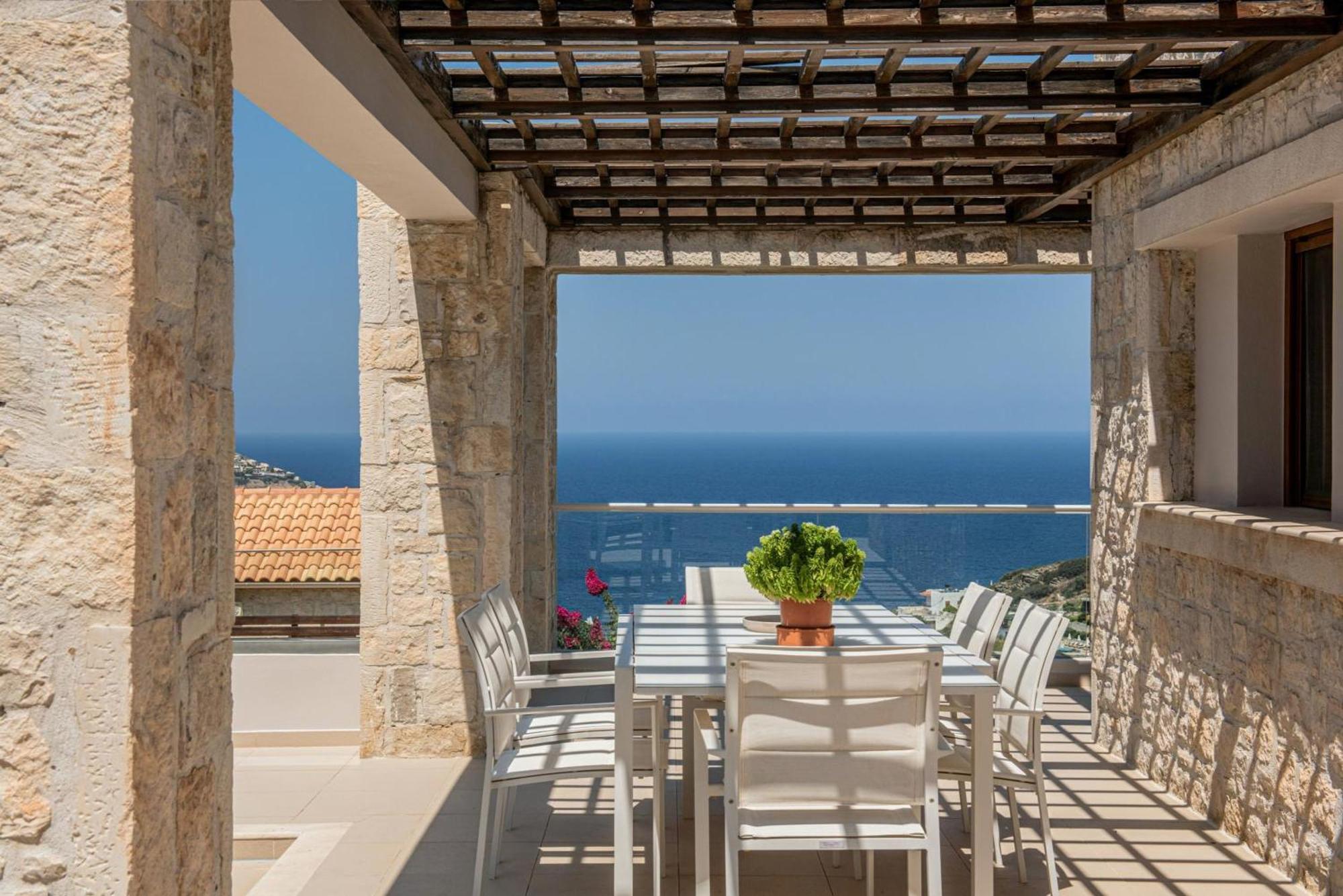 Вилла Omega House In Crete Лигарья Экстерьер фото